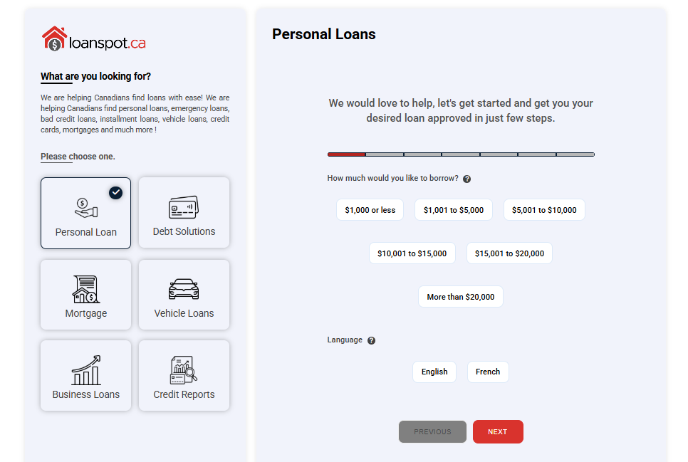 Loanspot.ca – A realtime lead generation app